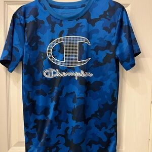 Champion Blue Camo Kids T-Shirt